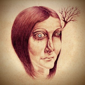 Weerd Science - Red Light Juliet album artwork by Geddes Jones